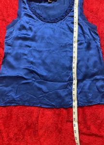 Royal Blue Satin Top