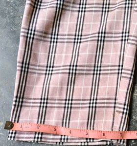 Plaid High-Waisted Pants