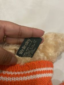 Cute Teddy Bear with Orange Sweater