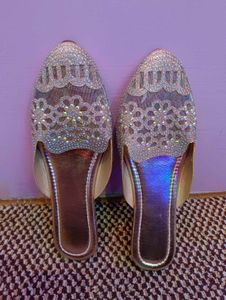 New Embellished Flat Mules