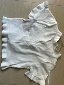 Cute White Embroidered Top