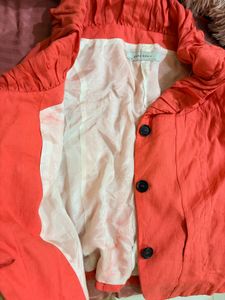 Zara Chic Coral Jacket top