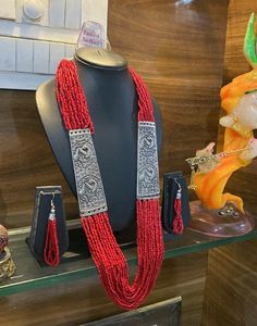 Boho Tribal Necklace With Earrings