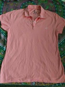 peach Polo T-Shirt