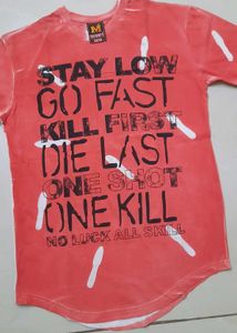 Graphic Print Red T-Shirt