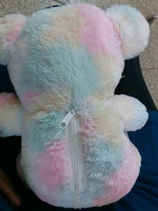 Cute Multi Color Teddy With Hanging Rope