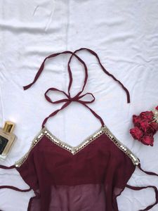 Y2k Chatpati backless halter top 💅🏻