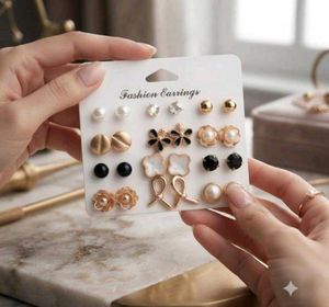 Elegant Earring Set with Multiple Designs
