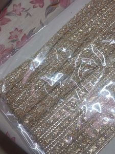 Embellished Gold Lace Trim