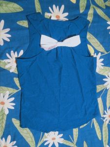 Blue Sleeveless Top