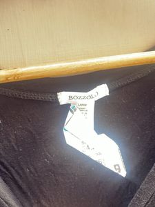 Black V-Neck Bodysuit Top
