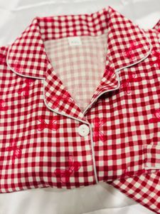 Cozy Red Gingham Pajama Set