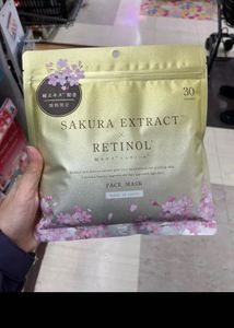Sakura Extract & Retinol Face Masks 30pcs
