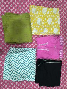 combo of 5 different kurtas