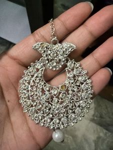 Jhumka Earrings with Maangteeka