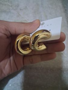 Chunky Gold Hoop Earrings