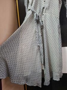 Grey Printed Shirt Dress