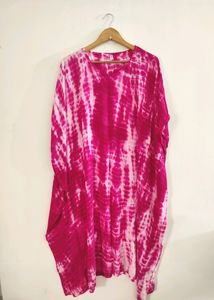 Rose Pink Printed Kaftan ( Women)