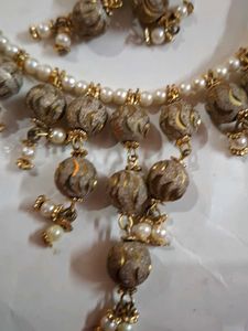 Beautiful Beaded Necklace &amp; Earring Set