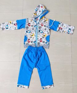 Life Style ,Full Sleeve Zip Front Tshirt With Pant