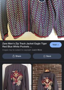 Zara Embroidered Bomber Jacket