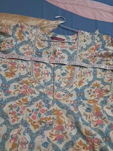 a line pure cotton  kurti