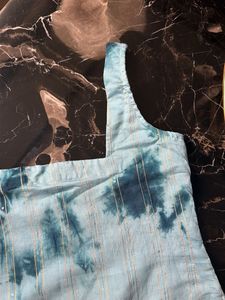 Blue Tie-Dye Mini kurta
