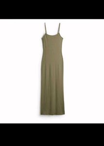 Olive Green Slip Dress