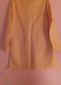 saffron Cotton Kurta