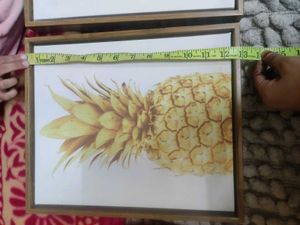 Pineapple Wall Art - Set of 2