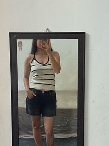 Striped halter neck  Top