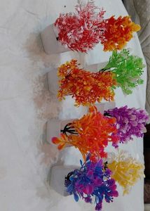Colorful Artificial Plants Set