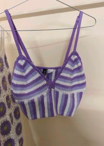 H&M Crocheted top