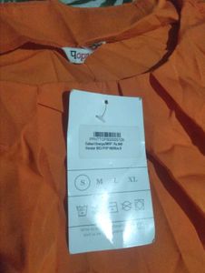 Vibrant Orange Sleeveless Top
