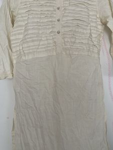 Elegant Off-White Cotton Kurta