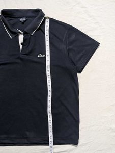 Asics Navy Blue Polo Shirt