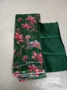 New Green Heavy Organza Saree