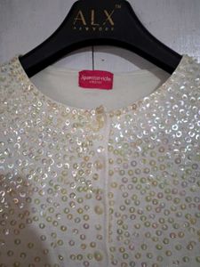 Beaded Cropped Cardigan