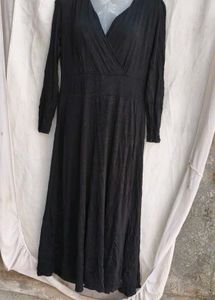 Classic Black Wrap Dress