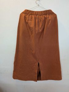 Casual Orange tan skirt