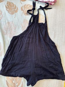 Black Shortalls Romper