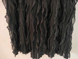 Black Ruffle Night Dress