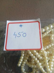 Pearl Necklace with Gold Pendant