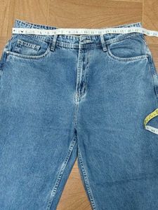 Roadster Mens Wide Leg Blue Denim Jeans