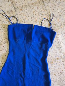 Elegant Royal Blue Slip Dress