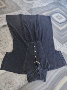 Shein Dark Wash Denim Dress