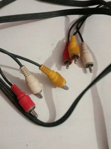 3RCA Audio Video Cable For Tv &amp; Setup Box