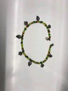 Boho Leaf Beaded Anklet