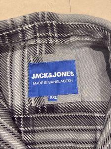 Men's Grey Plaid Flannel Shirt