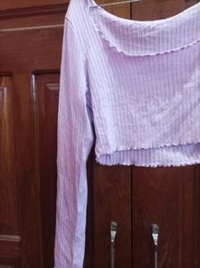 Lilac Crop Top